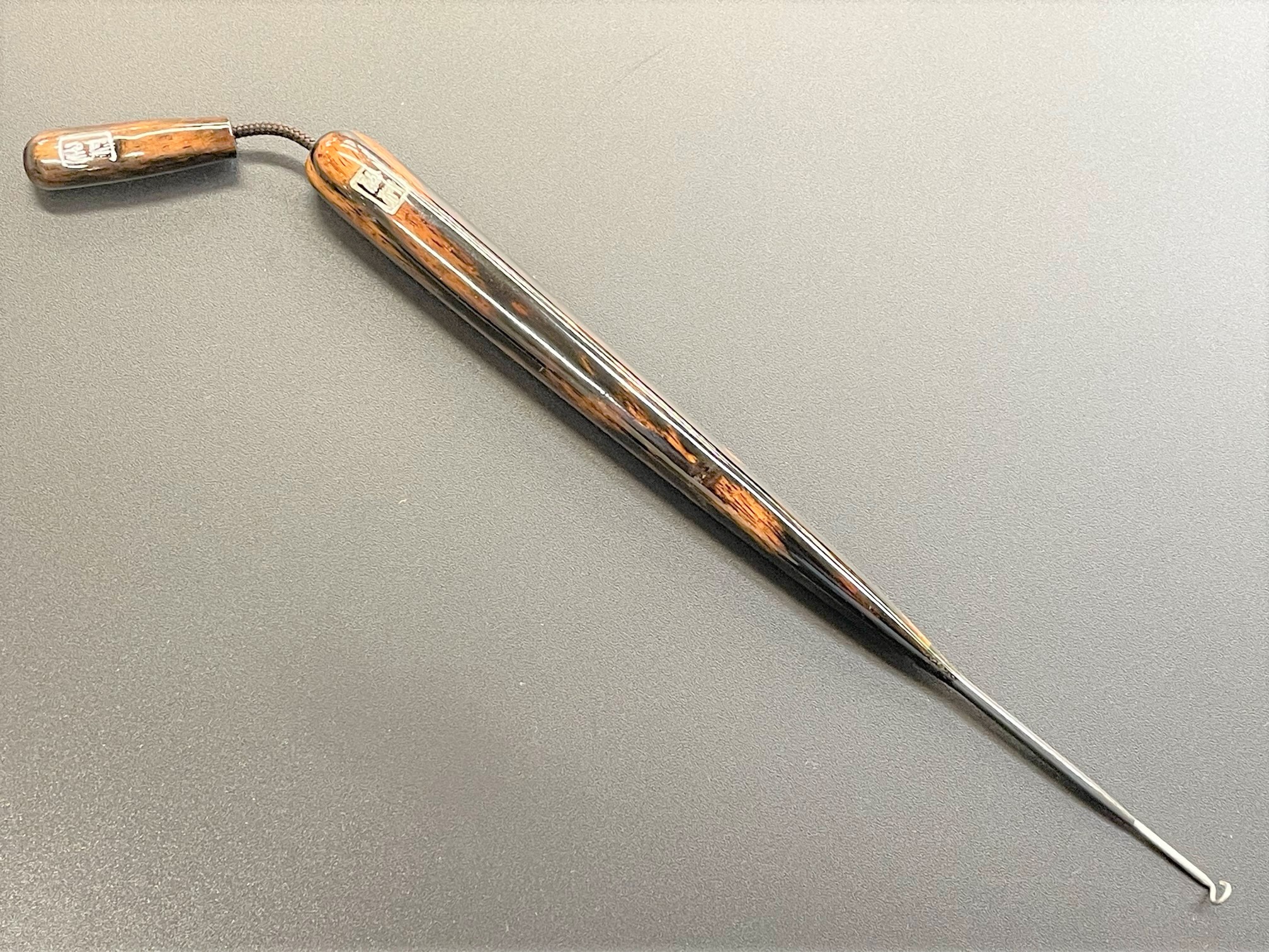 針外し 黒柿 削り出し 長さ18 7 太さ13 1mm Mh 91 へら鮒専門店 柴舟