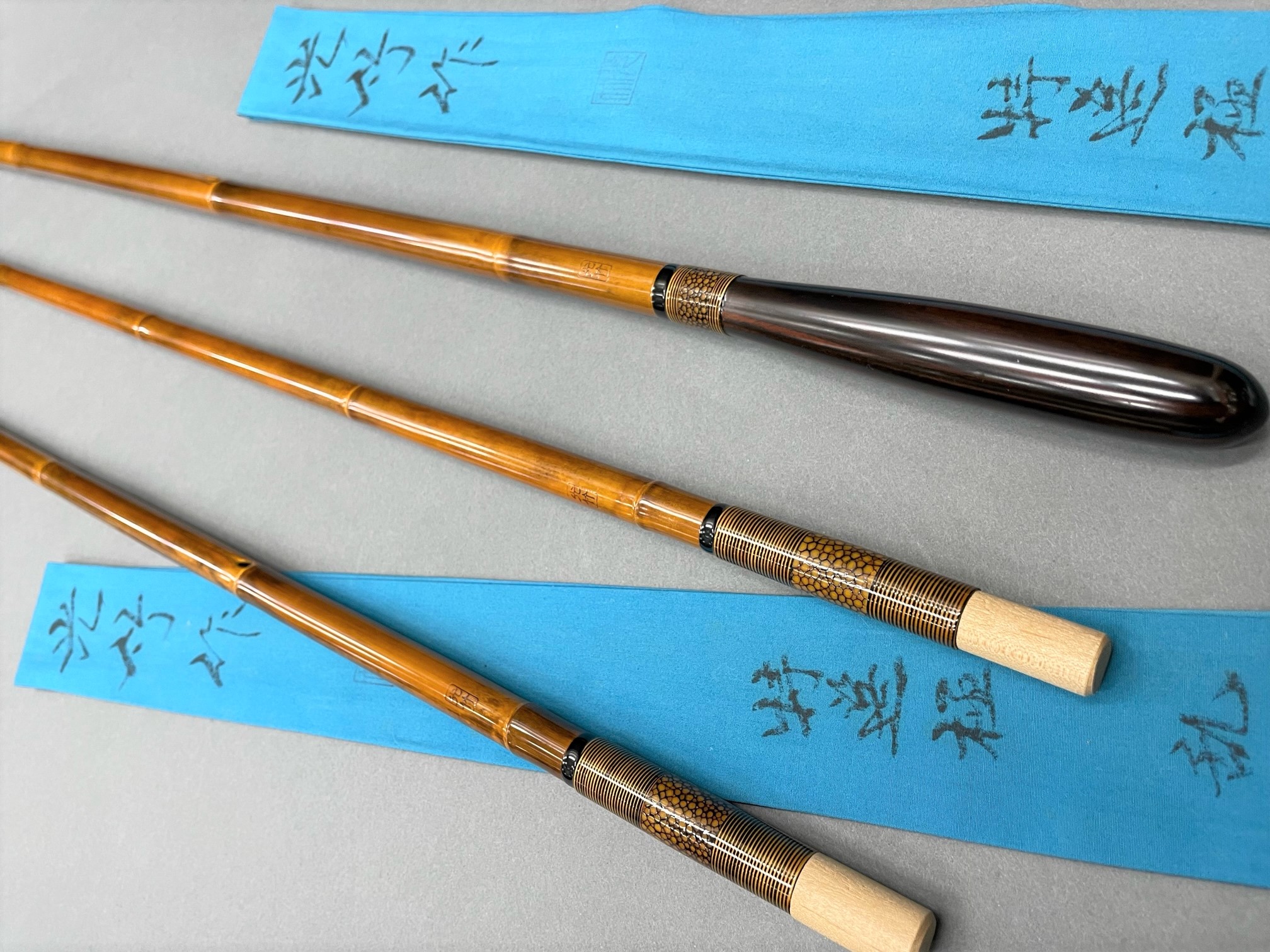 へら玉ノ柄とへら竿掛け玉成と光竹セット